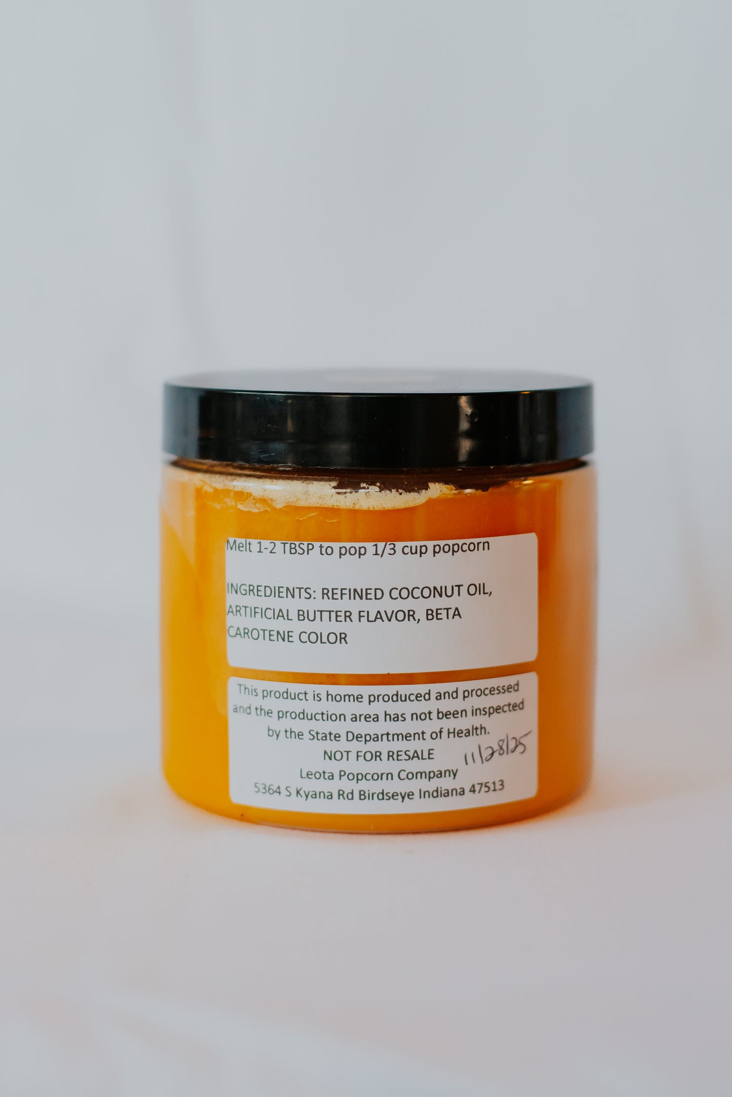 Small Butter Flavored Coconut Oil